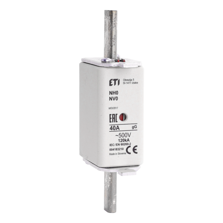Fusible à couteaux taille 0 gG 40A