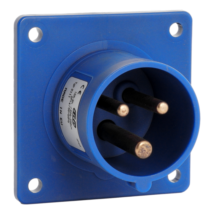 IDE CEE 16A 3p 230VAC IP44 toestelstekker inbouw recht