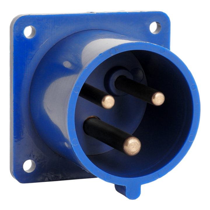 IDE CEE 32A 3p 230VAC IP44 toestelstekker inbouw recht