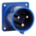 IDE CEE 32A 3p 230VAC IP44 toestelstekker inbouw recht