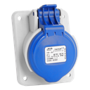 IDE CEE 16A 3p 230VAC IP44 prise encastrée inclinée