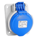 IDE CEE 16A 4p 230VAC IP44 prise encastrée inclinée