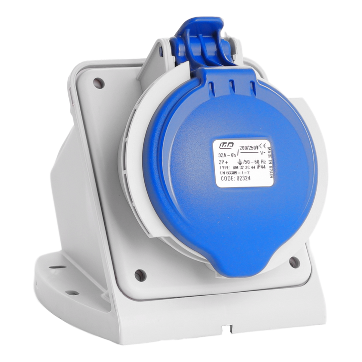 IDE CEE 32A 3p 230VAC IP44 stopcontact opbouw