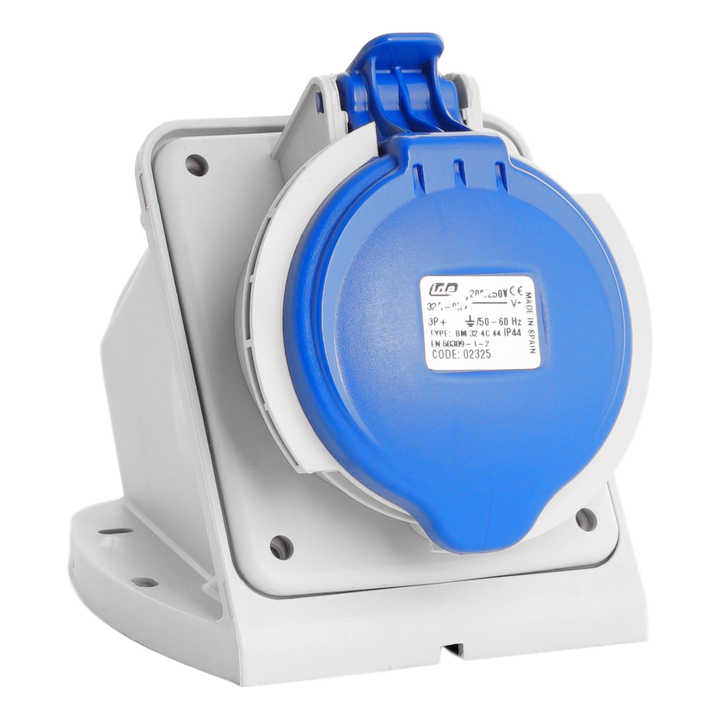 IDE CEE 32A 4p 230VAC IP44 stopcontact opbouw