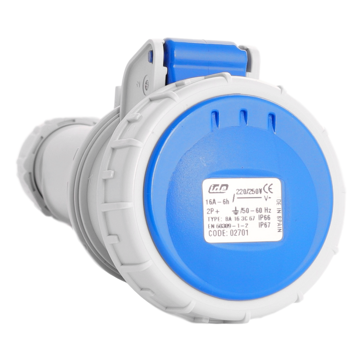 IDE CEE 16A 3p 230VAC IP67 koppelstekker
