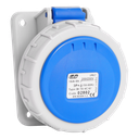 IDE CEE 16A 4p 240VAC IP67 stopk. schuin inb.