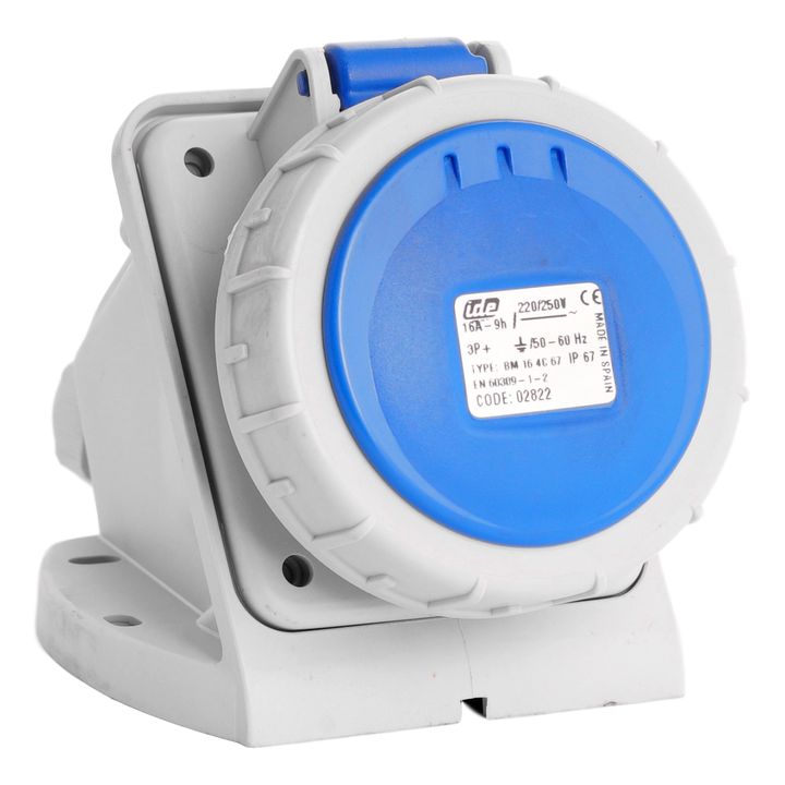 IDE CEE base murale IP67 16A 3P+T 230VAC
