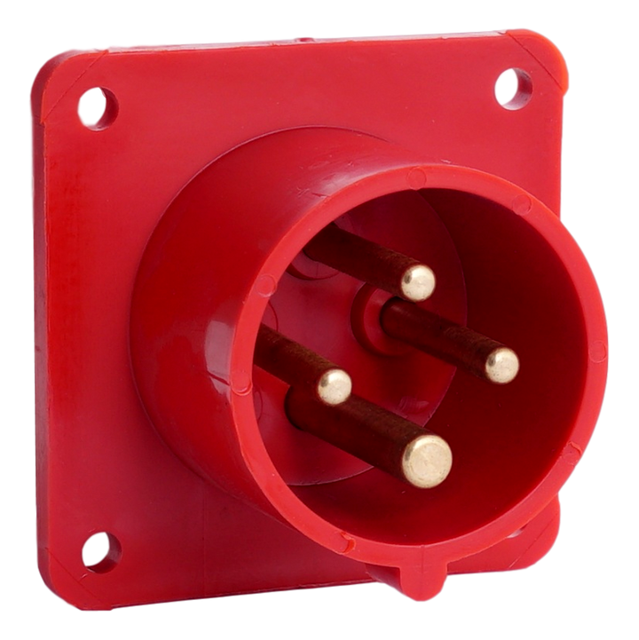 IDE CEE 16A 4p 400VAC IP44 toestelstekker inbouw recht