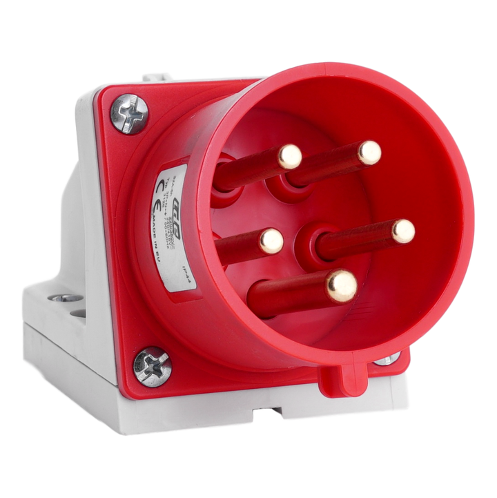 IDE CEE 32A 3p+N+T     400VAC IP44 mannelijke wandsokkel