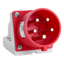 IDE CEE 32A 3p+N+T     400VAC IP44 mannelijke wandsokkel
