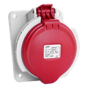 IDE CEE 32A 5p 400VAC IP44 prise encastrée inclinée