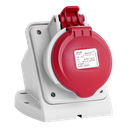 IDE CEE 16A 4p 400VAC IP44 wandstopcontact