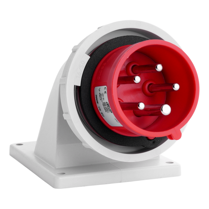IDE CEE 16A 5p 415VAC IP67 toestelstekker inbouw