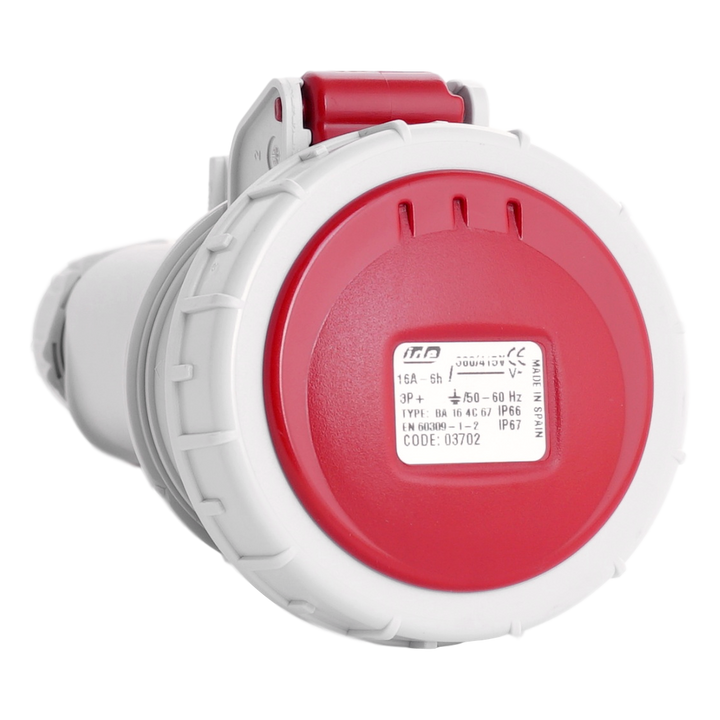 IDE CEE 16A 4p 400VAC IP67 koppelstekker