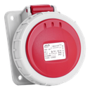 IDE CEE 16A 4p 400VAC IP67 stopcontact inbouw schuin