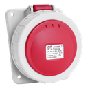 IDE CEE 16A 5p 400VAC IP67 stopcontact inbouw schuin