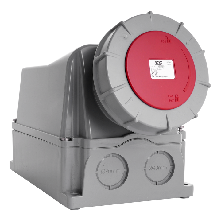 IDE CEE 125A 5p 400VAC IP67 prise murale