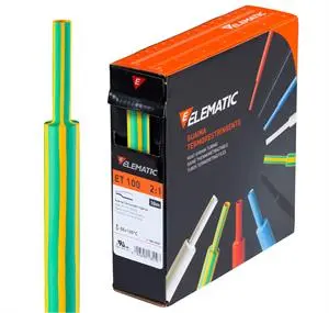 Gaine th. ET100 J/V - Pikobox 12m - Ratio 2:1 - 6,4mm