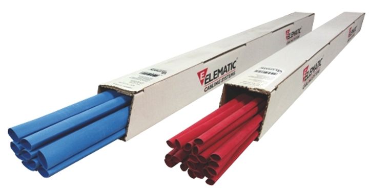 Heat-shrink tube ET100 black - box 24x1m - Ratio 2:1 - 6,4mm