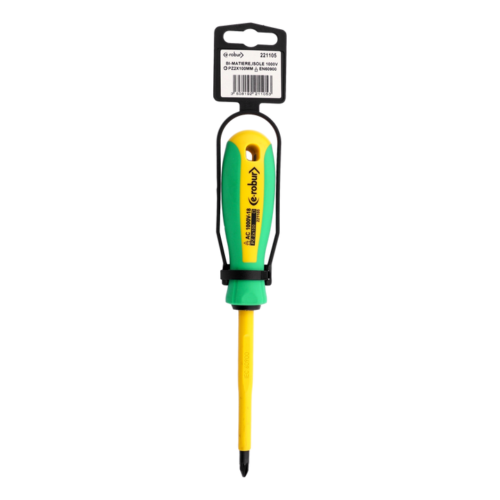 Tournevis Pozidriv® isolé 1000 v n°2  6,0x100 mm