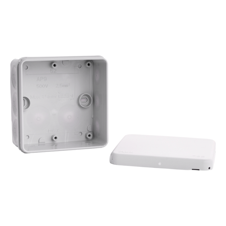 Aftakdoos IP65 2komp. ap9/g 86x86x39mm