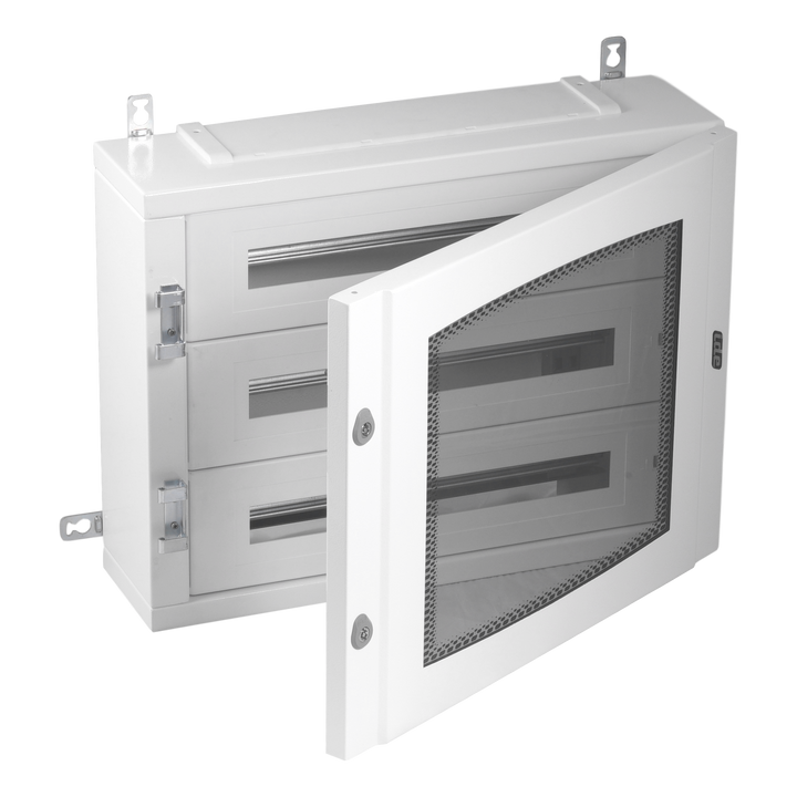 Metal distr. encl. IP40 72 mod. (150mm) Transp. door + KITTT