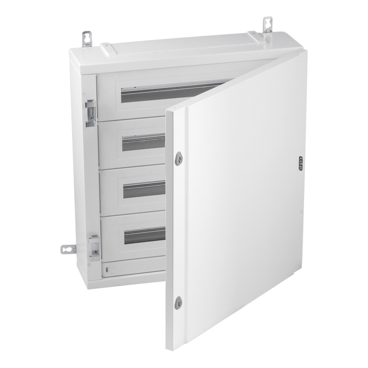 Coffret métal. IP40 96 mod. (150mm) Porte opaque + KITTT