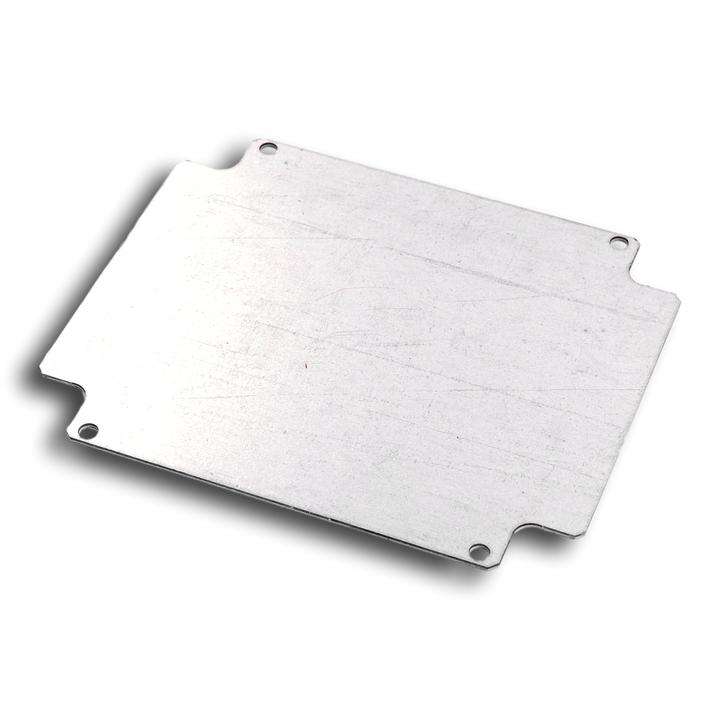 Plaque de montage métallique pour boîte   160x135