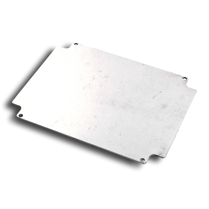 Metalen montageplaat voor doos   220x170