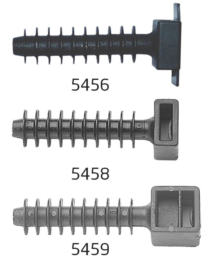 Anchor base for cable tie D8 x 44 black