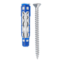 Cheville BLUEFIX VA 8 x 50mm + vis PZ - Bidon de 150 pcs