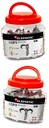 Dubbele buisklem (S-CLIP) 25-28mm - 100 st. Blik