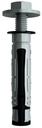 Heavy-duty all-purpose anchor with hex. screw M10