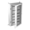 METAL DISTR. ENCL. 144mod Transp. door (150mm)