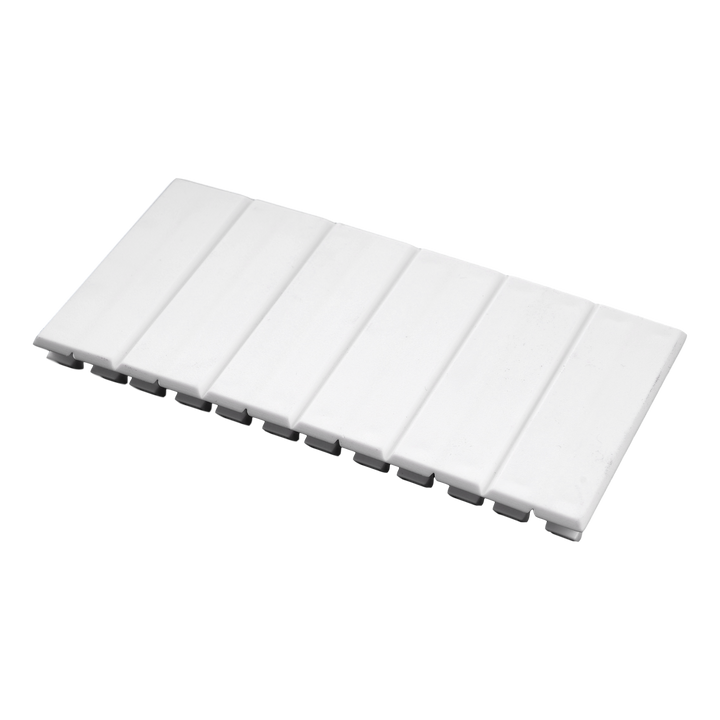 White 6 modules cover lid (RAL 9003)