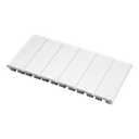 Witte afdekplaat 6 modules (RAL 9003)