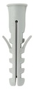 Cheville PA6 EB met kraag 8mm x 40mm