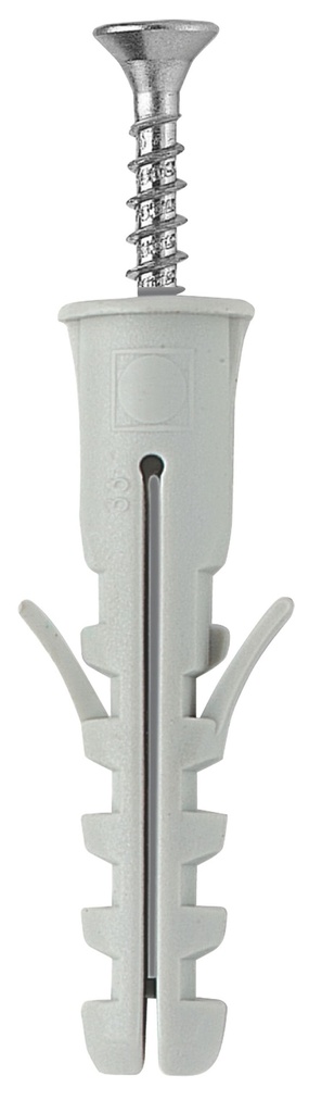Plug PA6 EB/VA 10 x 50 + PZ screw 6 x 60