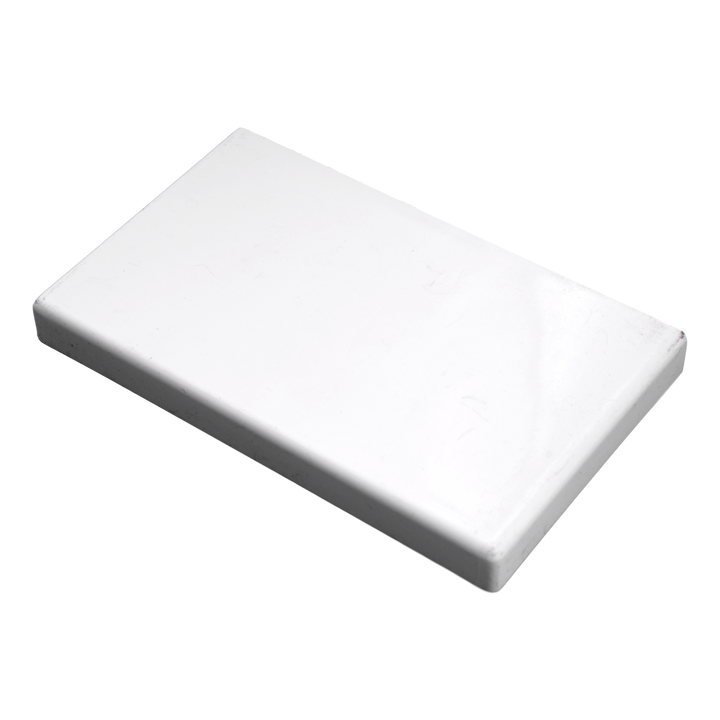 Embout 100x60 blanc RAL9016