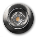 7W Thin Downlight with Color Switch and Trailing edge driver Nickel Brushed