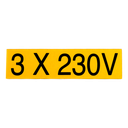 Texte auto 3x230V