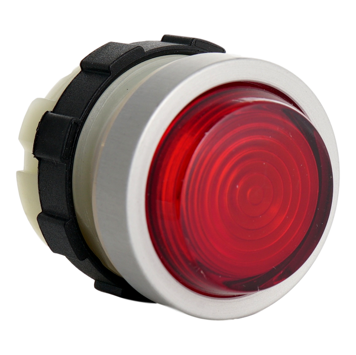 Lens cap red low plastic lens with thread