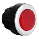 Illuminated actuator red with métal bezel