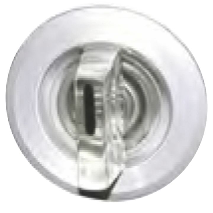 Losse verlichte draaiknop 30mm IP67 transparant, alu ring