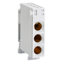 Borne de dérivation BB3 35mm² (4 connections), gris