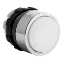 Bouton poussoir lumineux blanc B&J bague chrome