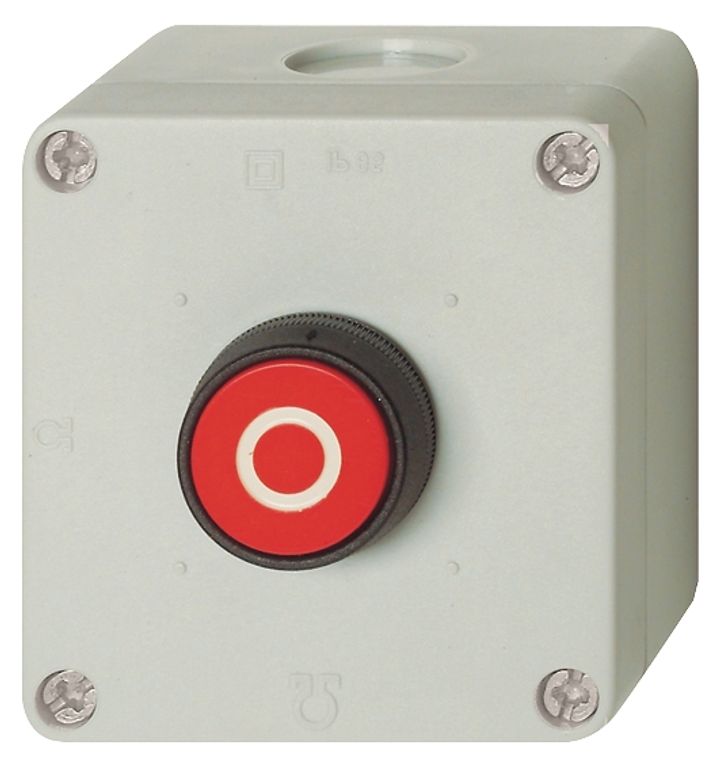 Boîtier à 1 poussoir rouge-0, 1NF