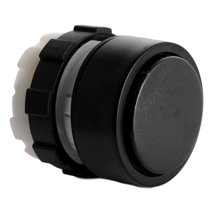 Actuator flush head black with plastic bezel black