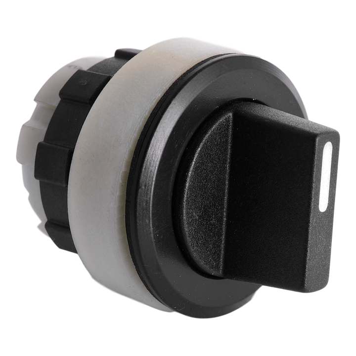 Bouton rotatif noir avec bague noire