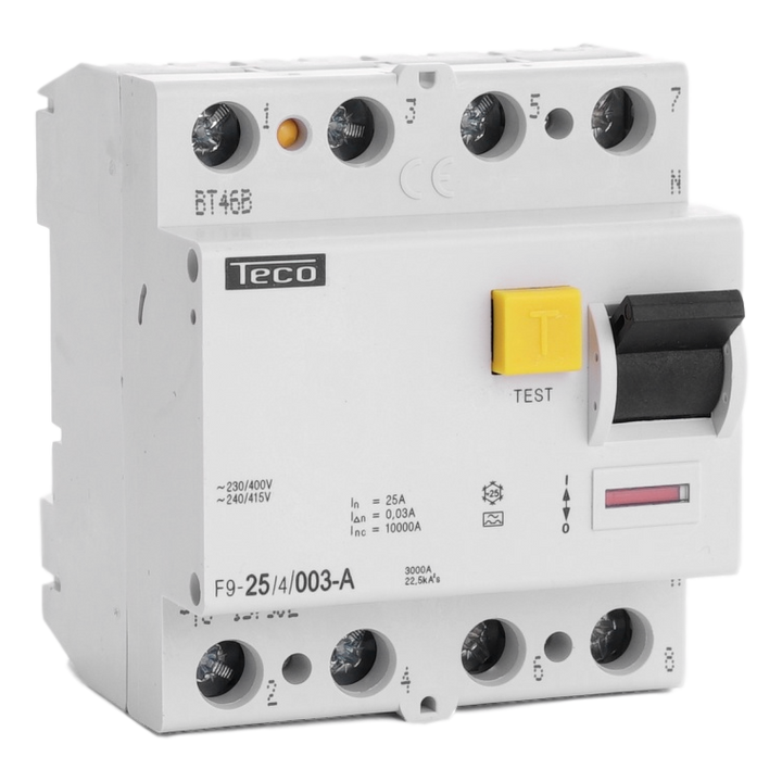Residual current circuit breaker TC 4P 25A 30mA type A
